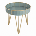 Petite Table Design 41cm Bleu Moderne