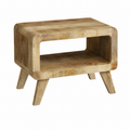Table basse rectangulaire en bois de manguier 50x50x35 cm