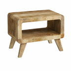 Table basse rectangulaire en bois de manguier 50x50x35 cm