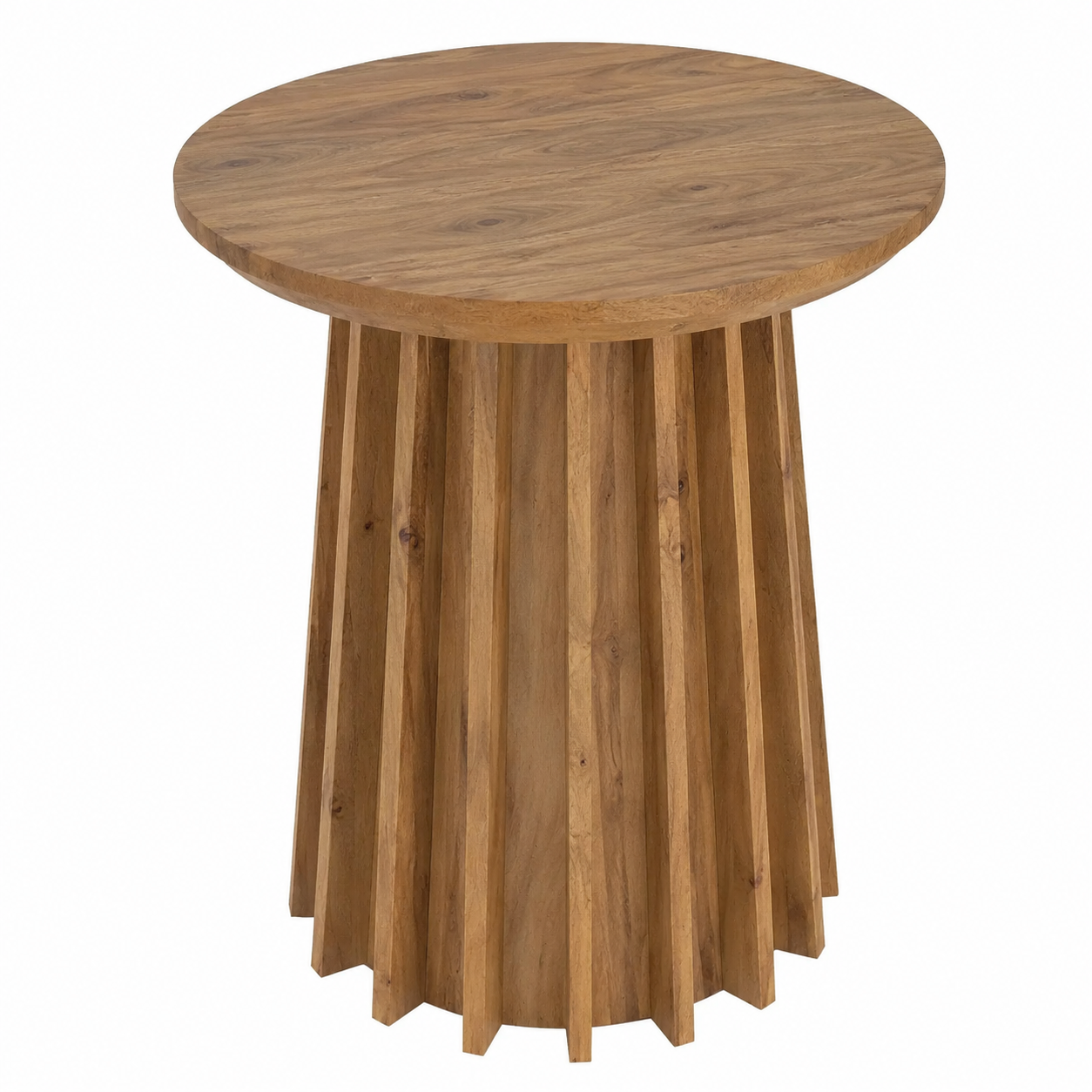 Table d'appoint en bois d'acacia naturel pour salon