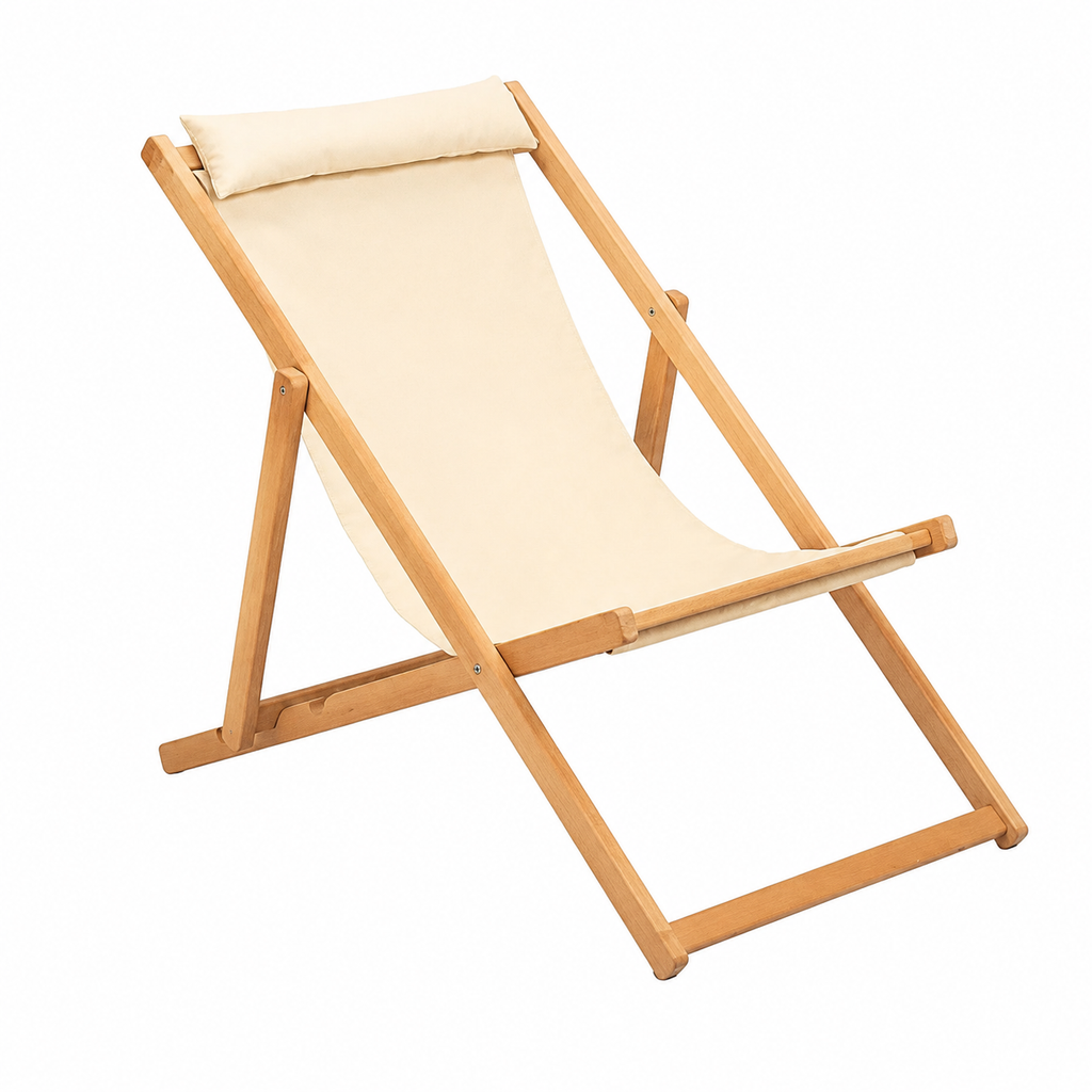 Ensemble de jardin 2 places en bois et toile