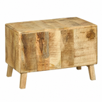 Table basse rectangulaire en bois de manguier 50x50x35 cm