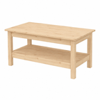 Table basse rectangulaire en bois de pin 80x50x40 cm
