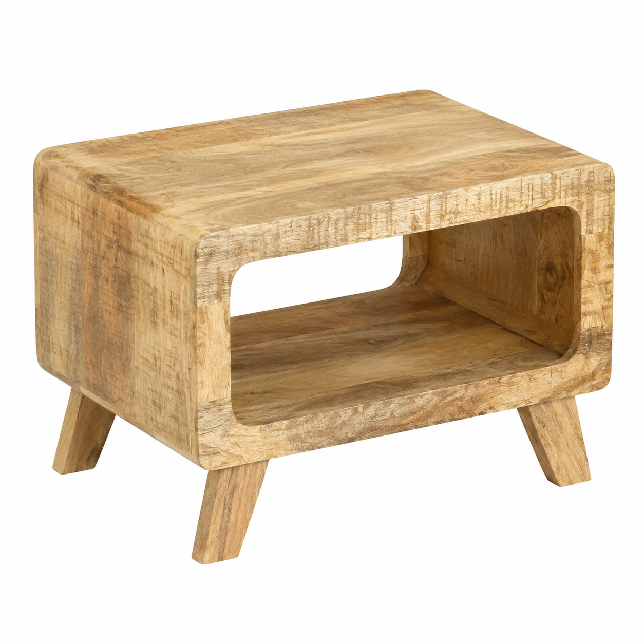 Table basse rectangulaire en bois de manguier 50x50x35 cm