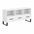 Meuble TV moderne blanc en bois ingénierie 102x36x50 cm
