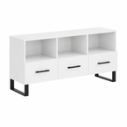 Meuble TV moderne blanc en bois ingénierie 102x36x50 cm