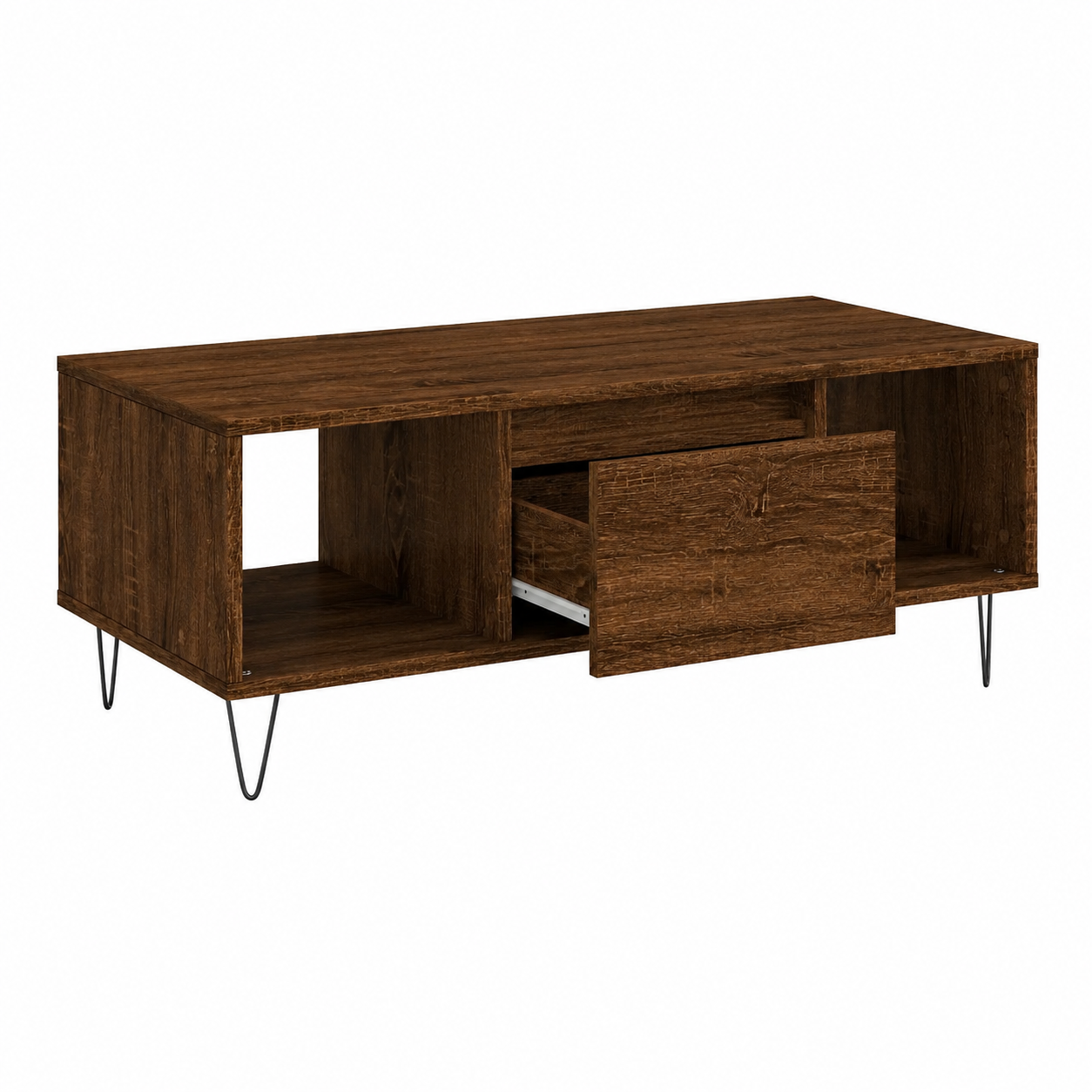 Table basse en bois marron pour salon moderne