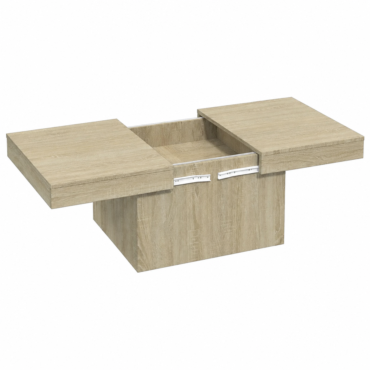Table basse moderne en chêne 80x55x40 cm