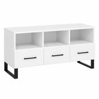 Meuble TV moderne blanc en bois ingénierie 102x36x50 cm