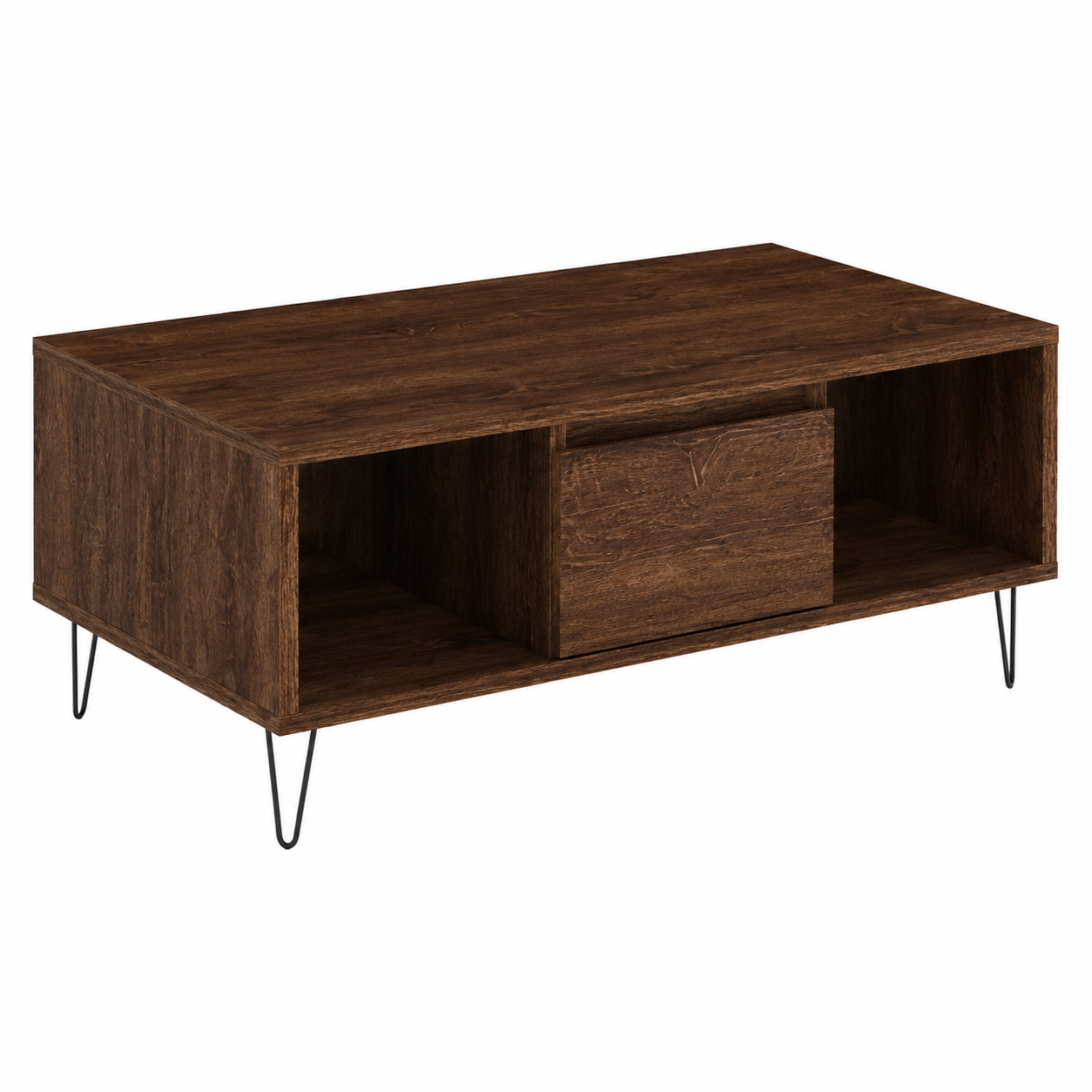 Table basse en bois marron pour salon moderne