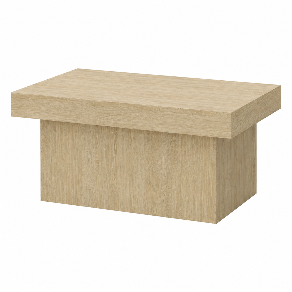 Table basse moderne en chêne 80x55x40 cm