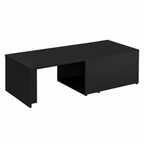 Table basse moderne noire en bois composite 150x50x35 cm