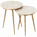 Ensemble de 2 tables d'appoint nesting design moderne