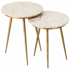 Ensemble de 2 tables d'appoint nesting design moderne