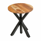 Table d'appoint en bois d'acacia massif 48x48x56 cm