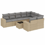 Ensemble de mobilier d'extérieur avec coussins beiges