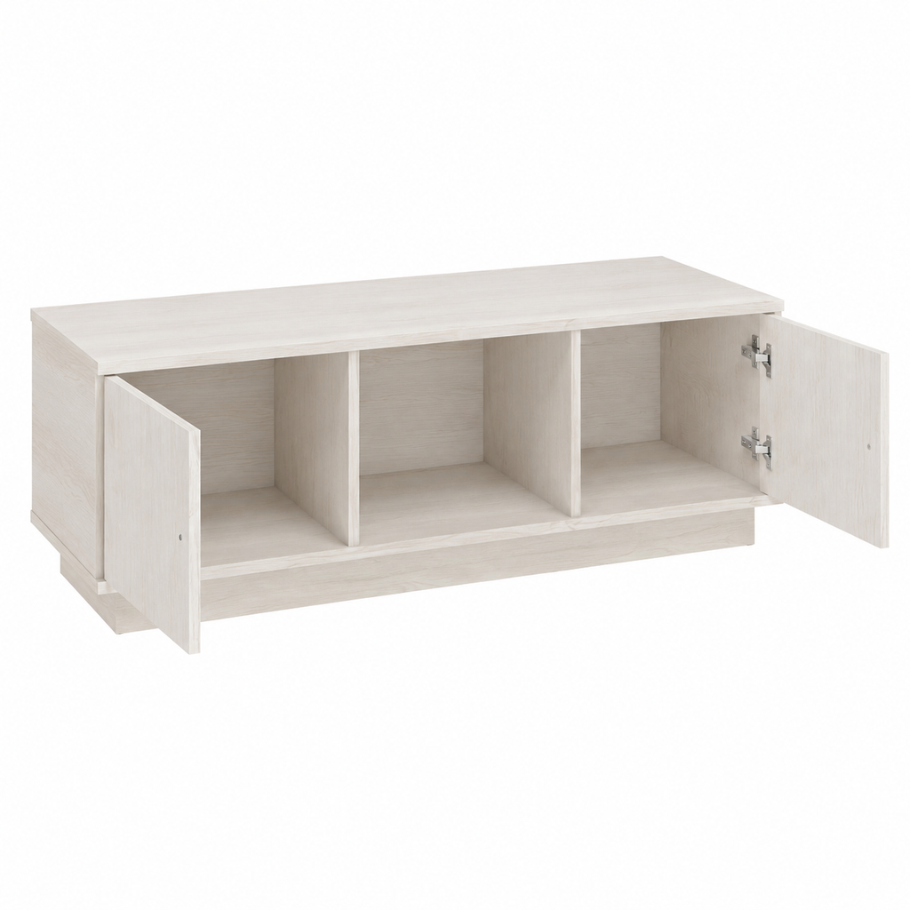Table basse en bois blanc 100x50x35 cm