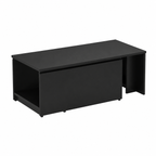 Table basse moderne noire en bois composite 150x50x35 cm