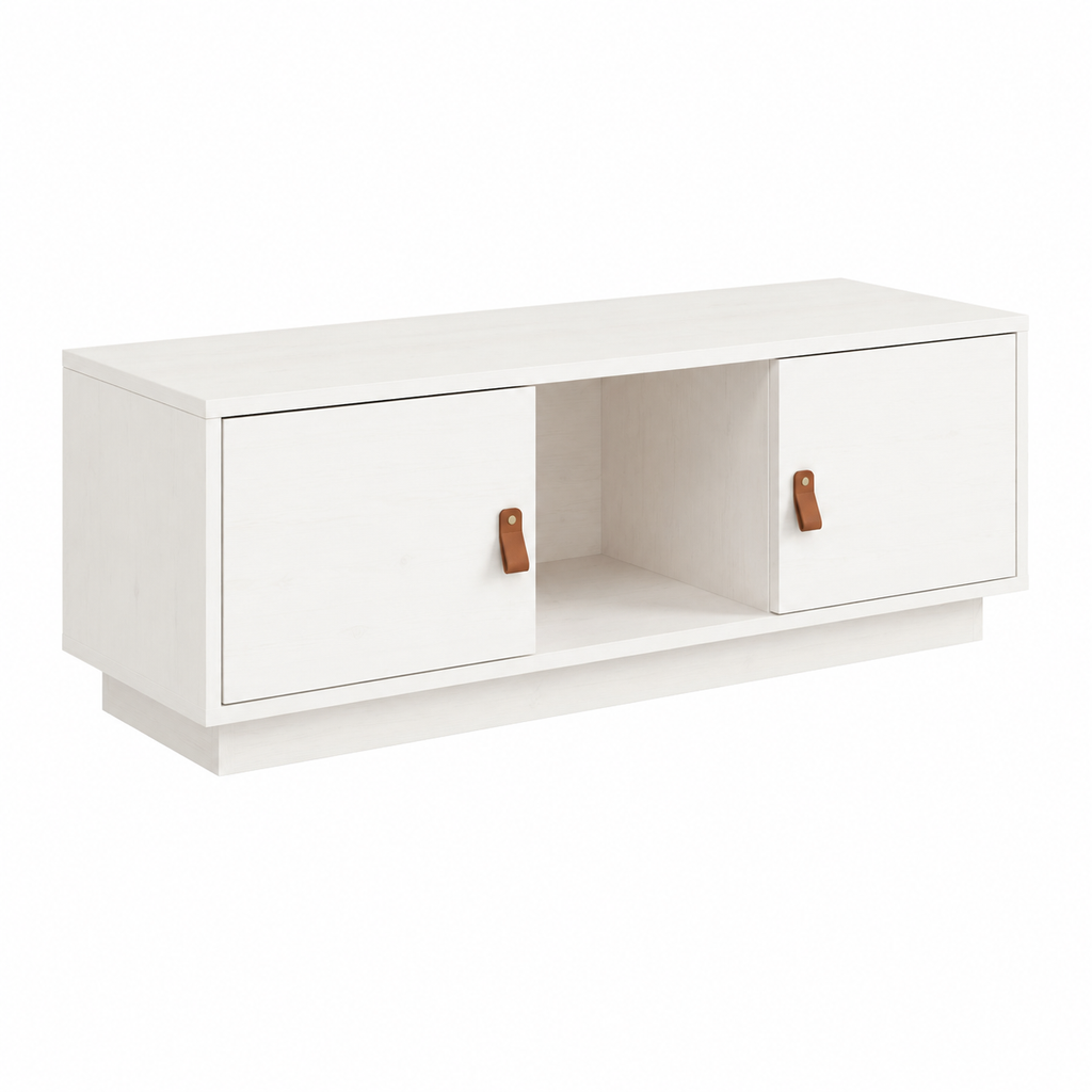 Table basse en bois blanc 100x50x35 cm