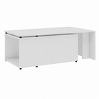 Table basse moderne en bois d'ingénierie, blanc 150x50x35 cm