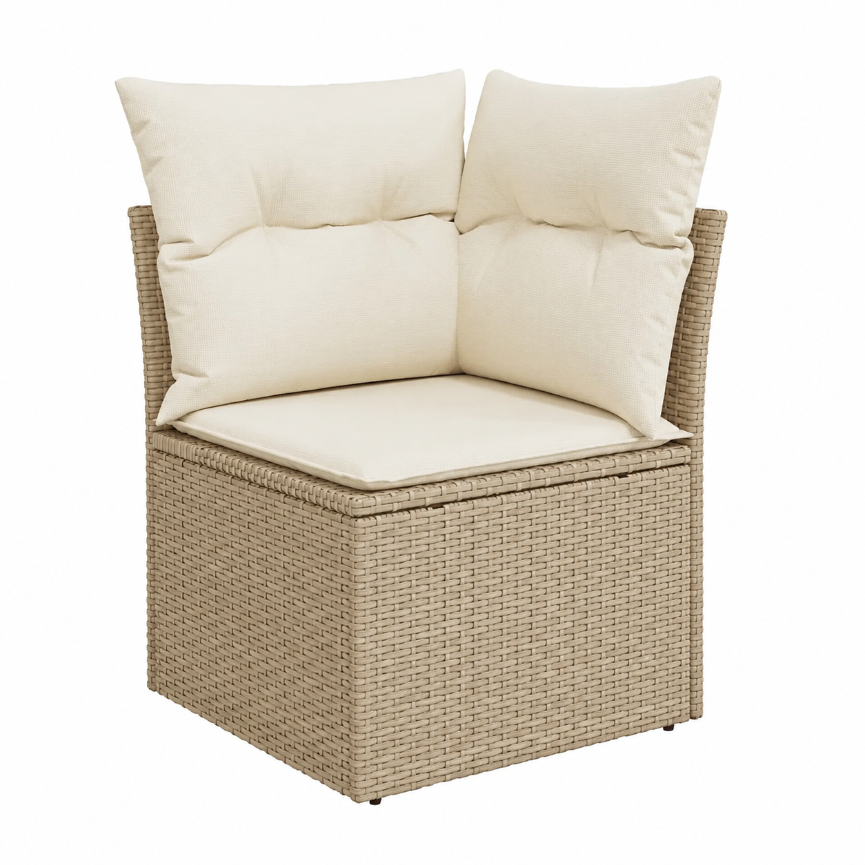 Ensemble de mobilier d'extérieur avec coussins beiges