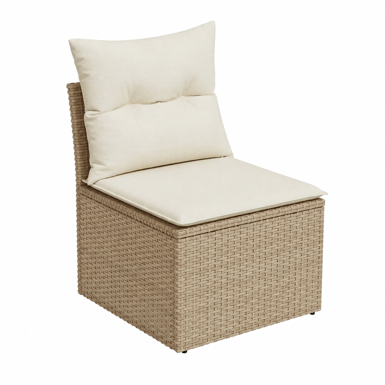Ensemble de mobilier d'extérieur avec coussins beiges