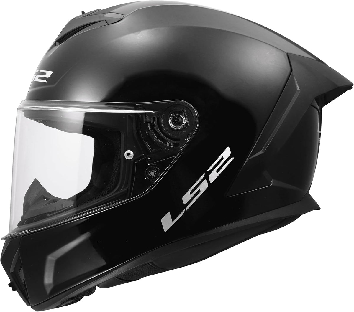 LS2 Casques, Noir – Casque Moto Intégral Rapid III Solid Gloss Black