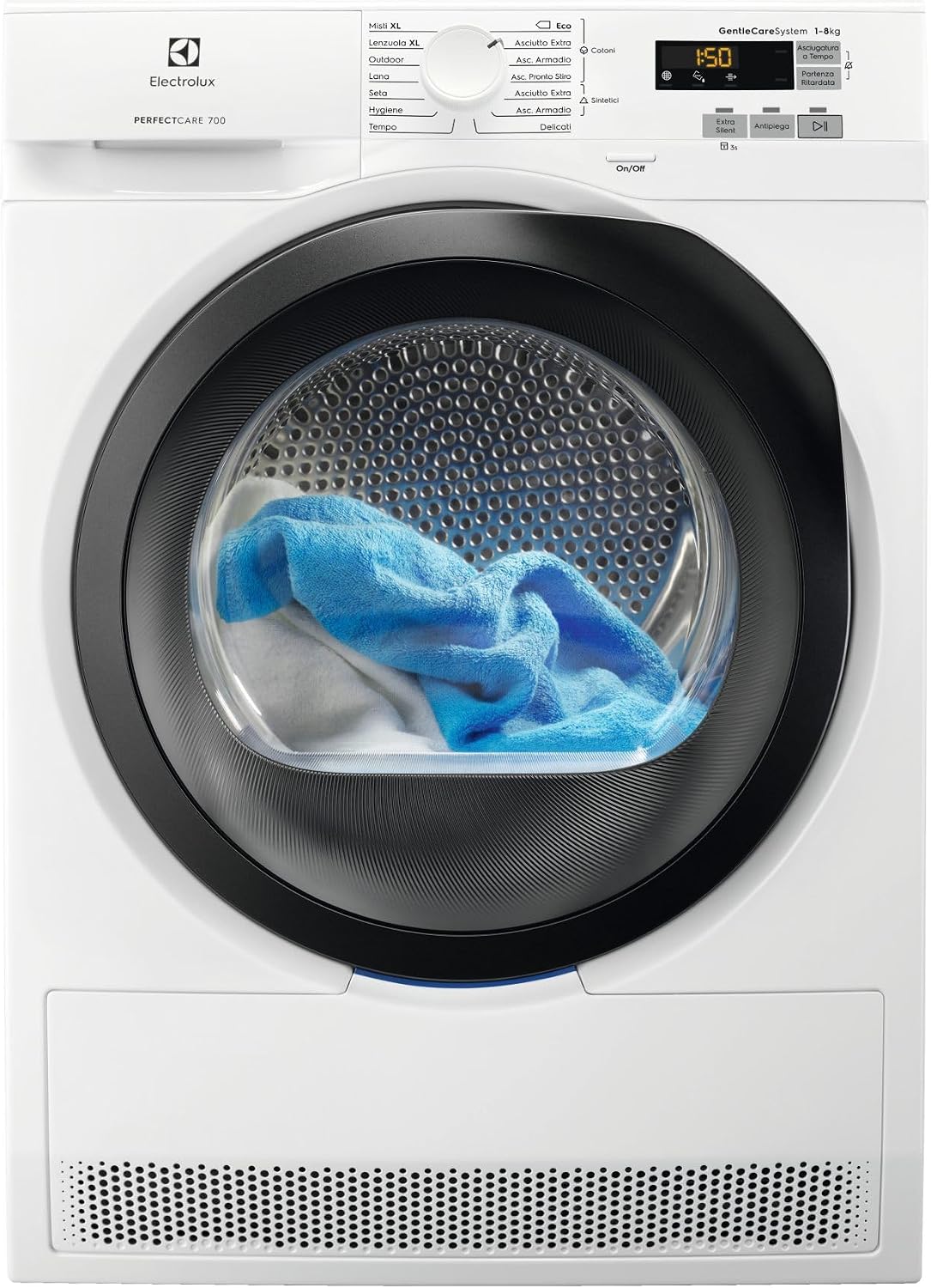 Sèche-linges avec pompe à chaleur Electrolux | 8 kg, Blanc/Noir – EW7H385S Sèche-linge A+++ Pompe à chaleur
