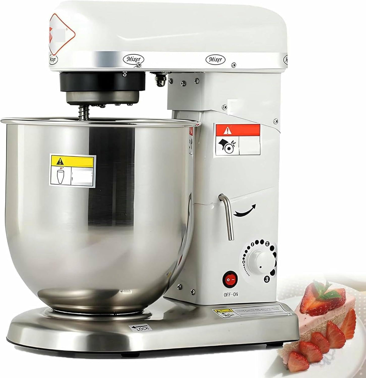 robot pâtissier ByBoDi – 5 L / 7 L / 10 L | 350 W / 500 W, 5 L – 7 L | 10 L, Acier inoxydable – Blanc | Professionnel